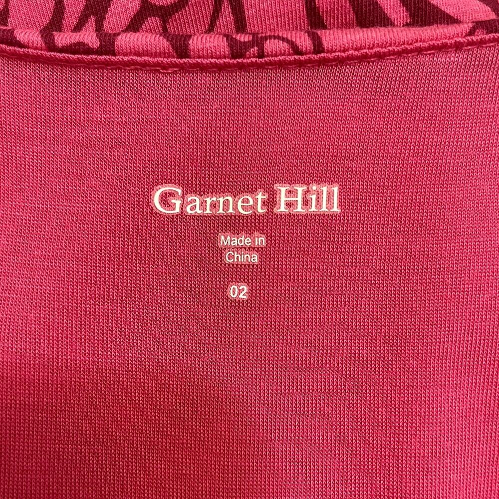 Garnet Hill Floral Knot Front Dress Cotton Stretch Pink Size 2 Travel Vacation - Picture 12 of 13